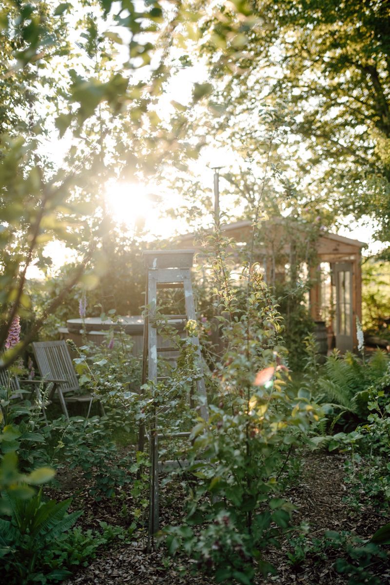 Fotoshoot in de tuin van Angelique - Stapel op mijn school