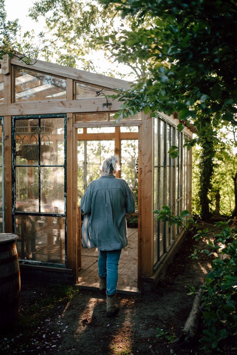 Fotoshoot in de tuin van Angelique - Stapel op mijn school