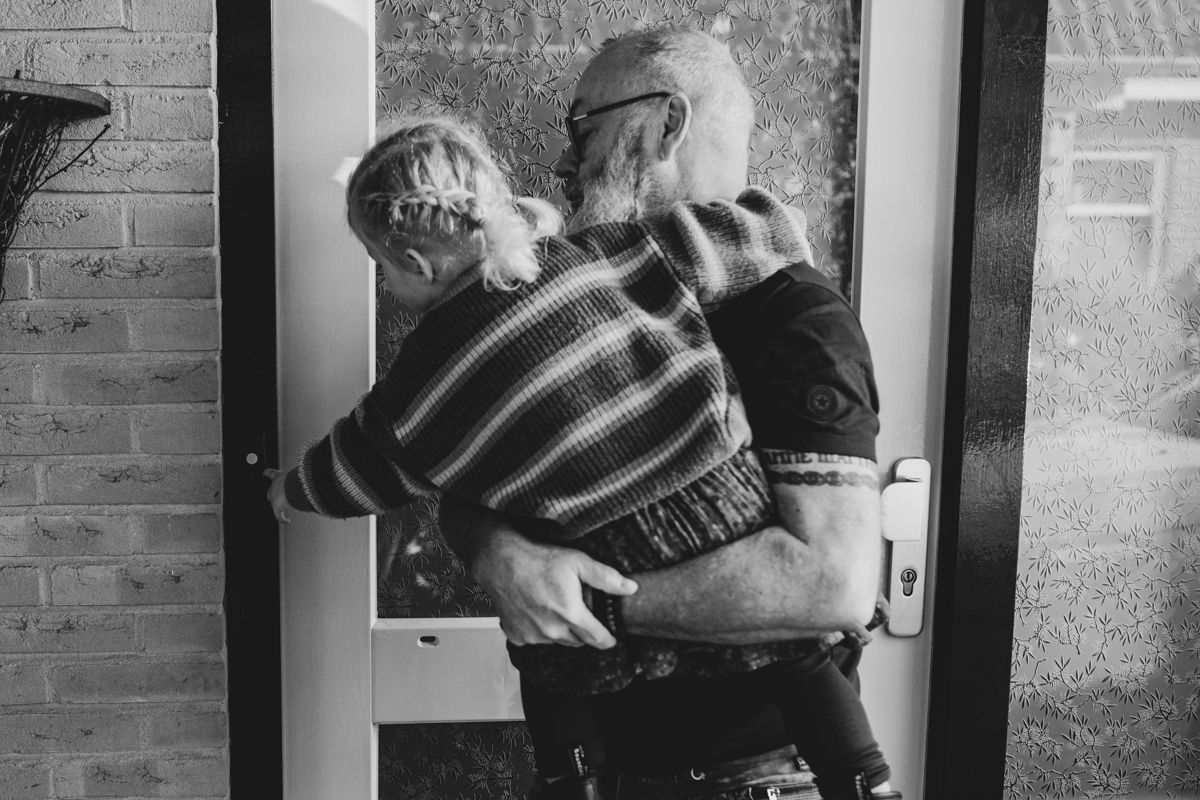 Fotoshoot met opa en oma