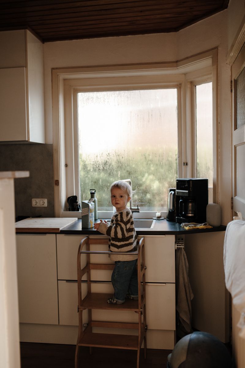 Gezinsfotoshoot aan huis