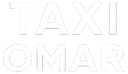 Testo Taxi Omar in blu scuro.