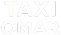 Testo Taxi Omar in blu scuro.