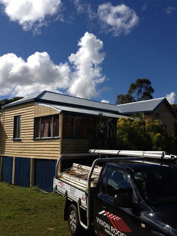 A House With a Newly Installed Metal Roof — Vision Roofing Fascia & Gutter in Hervey Bay, QLD