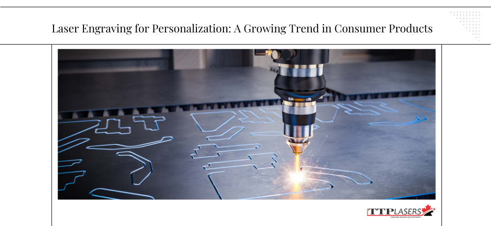 Laser engraving metal. A machine is cutting a design into a dark metal sheet with a bright laser.