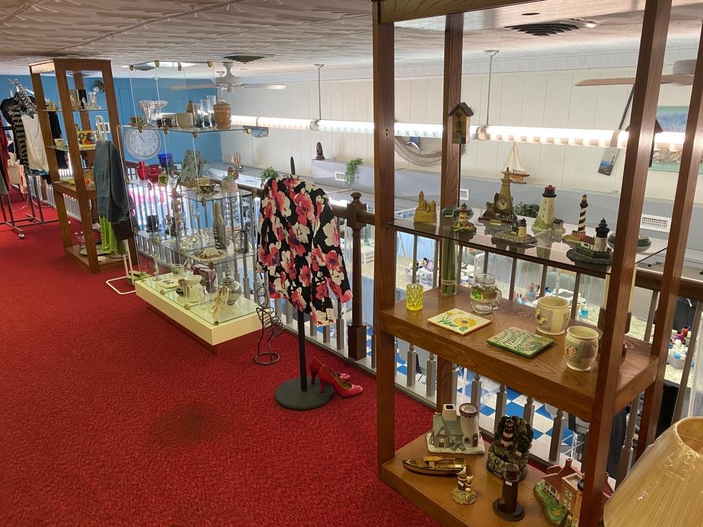 A room filled with lots of shelves and displays