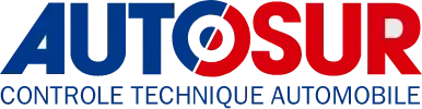 Le logo AUTOSUR présente un texte en gras bleu et rouge avec un O stylisé intégrant un cercle bleu et rouge.