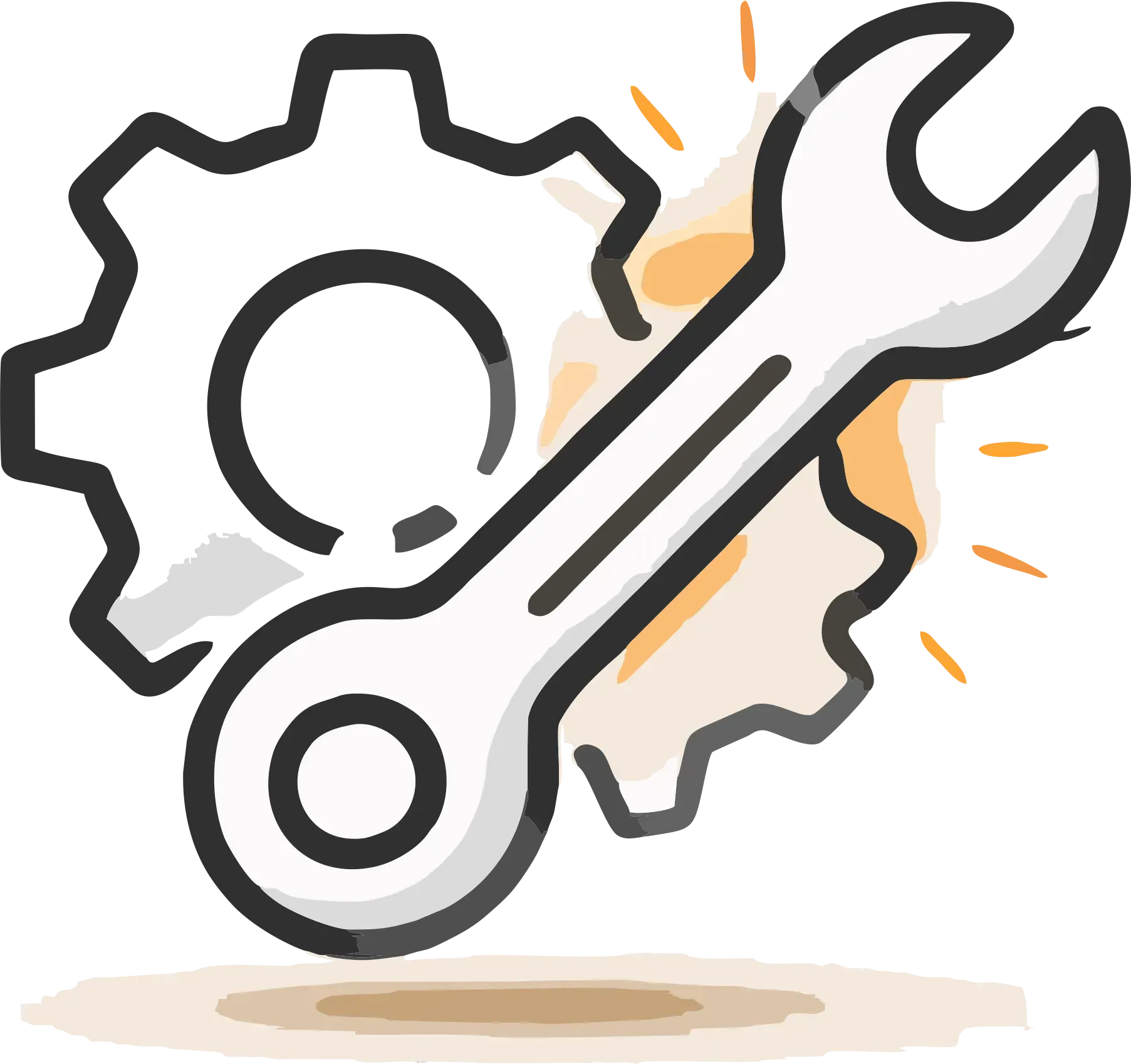 Une icône stylisée représentant un combiné téléphonique, avec une bulle de dialogue adjacente contenant trois points.