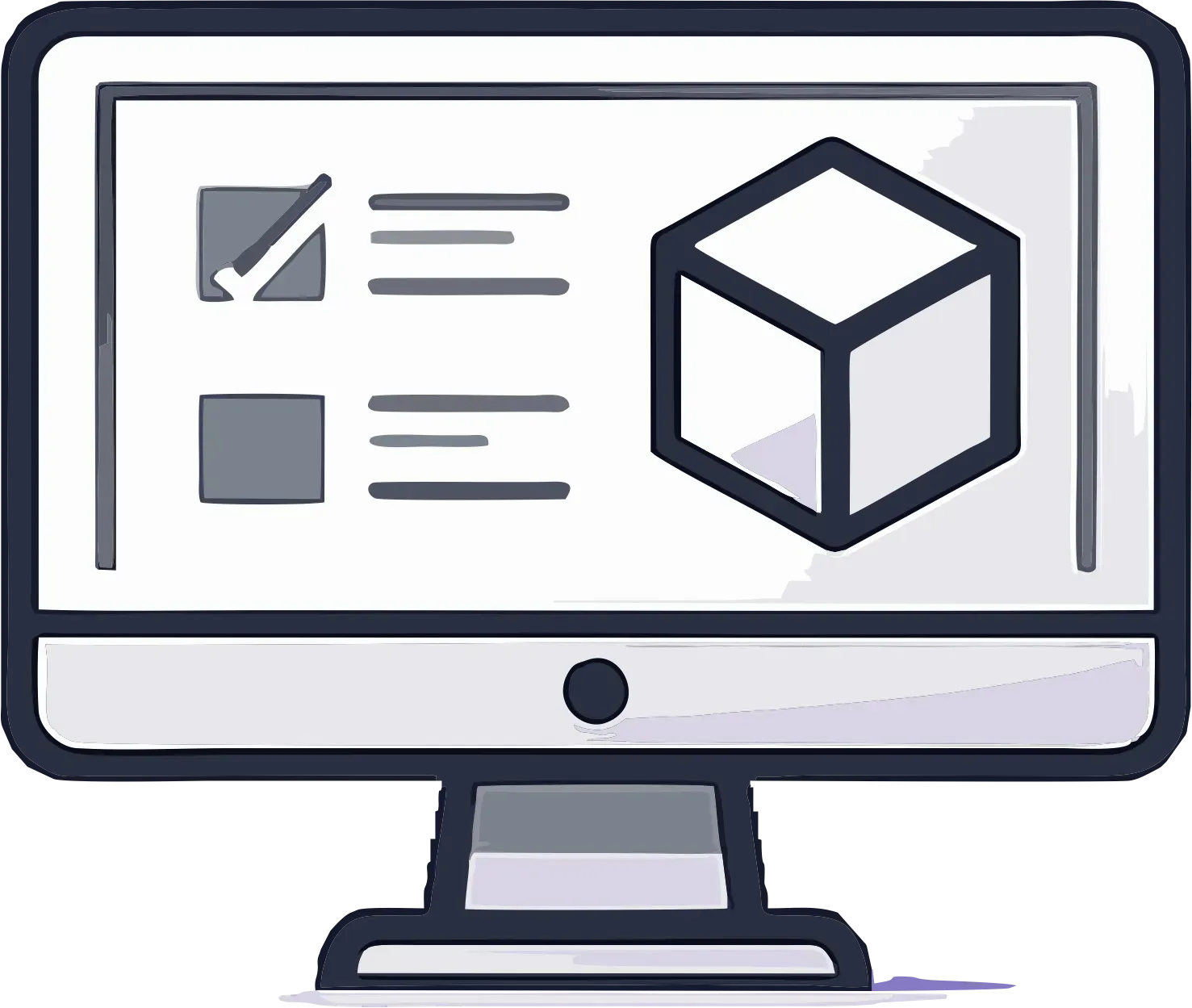 Un bloc-notes avec deux éléments cochés et un crayon posé sur la feuille, indiquant des tâches ou une liste en cours de réalisation.