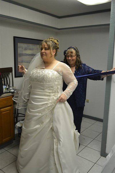 Bride Fitting her Dress — Columbus, OH — The Venice Club
