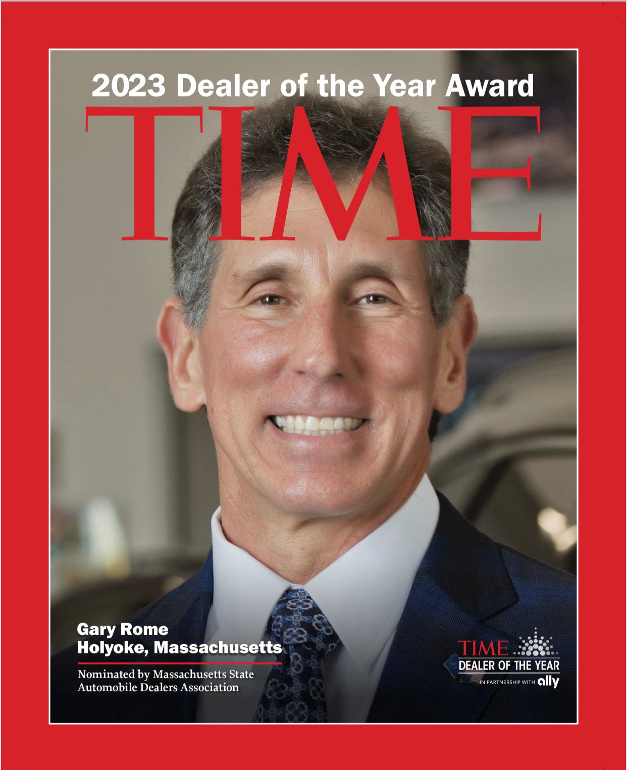 A man is on the cover of a time magazine