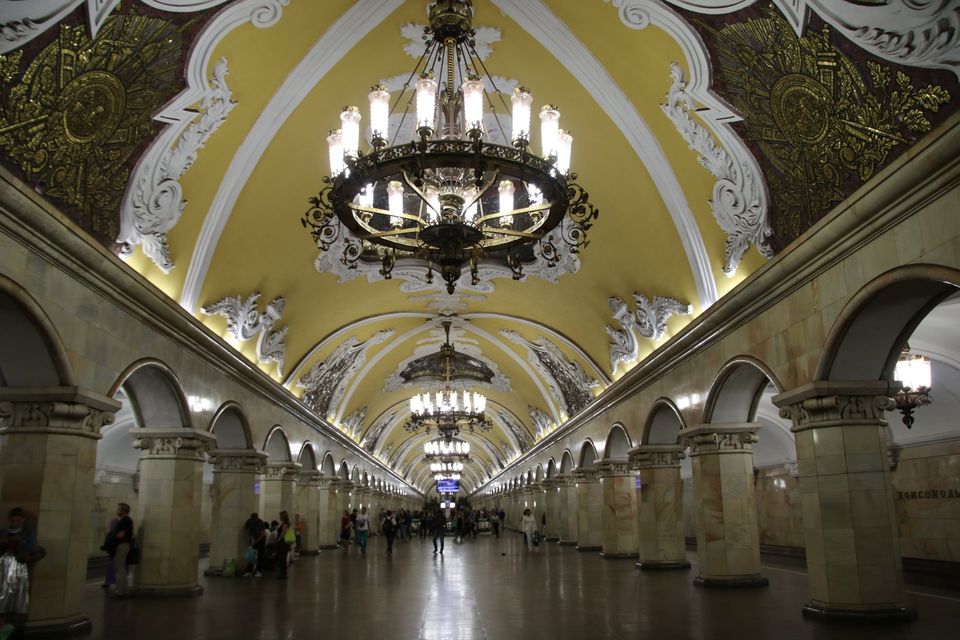 interieur metrostation Moskou