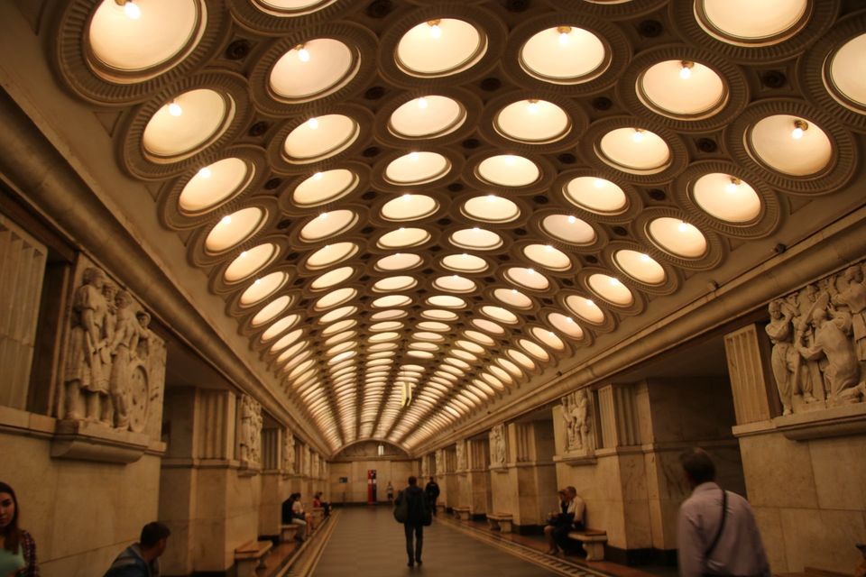 interieur metrostation Moskou