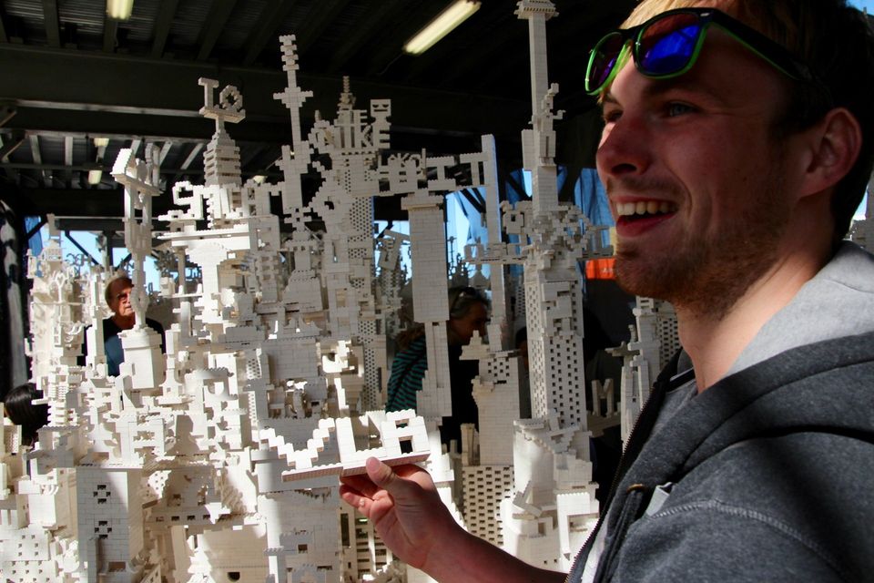 lego bouwwerk van wolkenkrabbers op high line