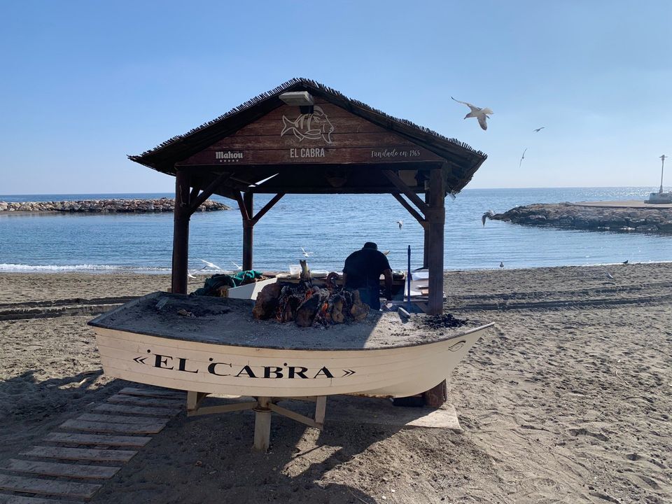 bbq strandtent bij Malaga este