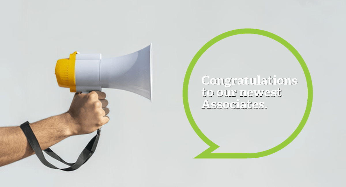 Celebrating our new Associates