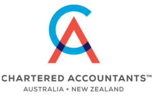 A logo for chartered accountants australia new zealand