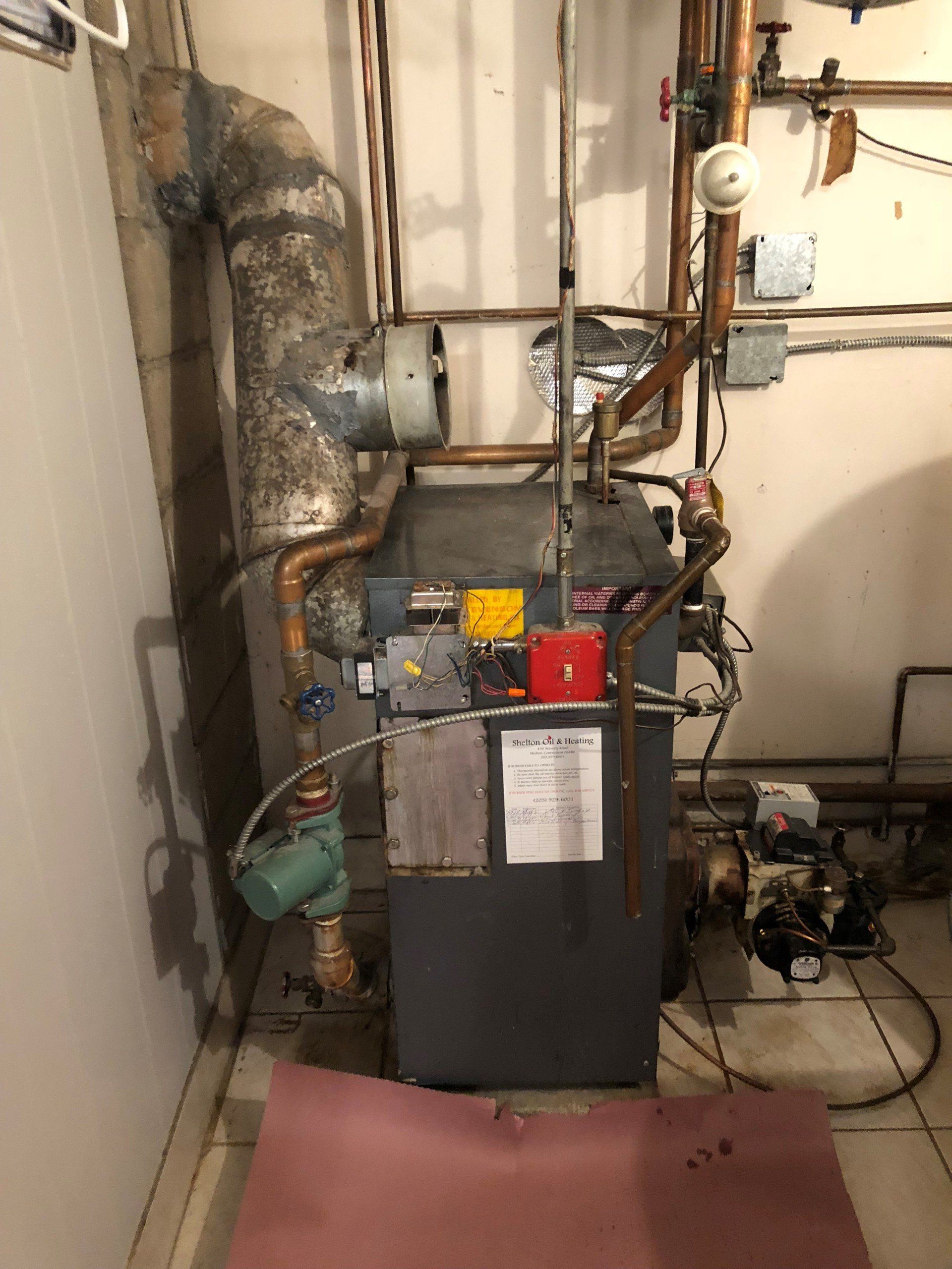 Heating service installation