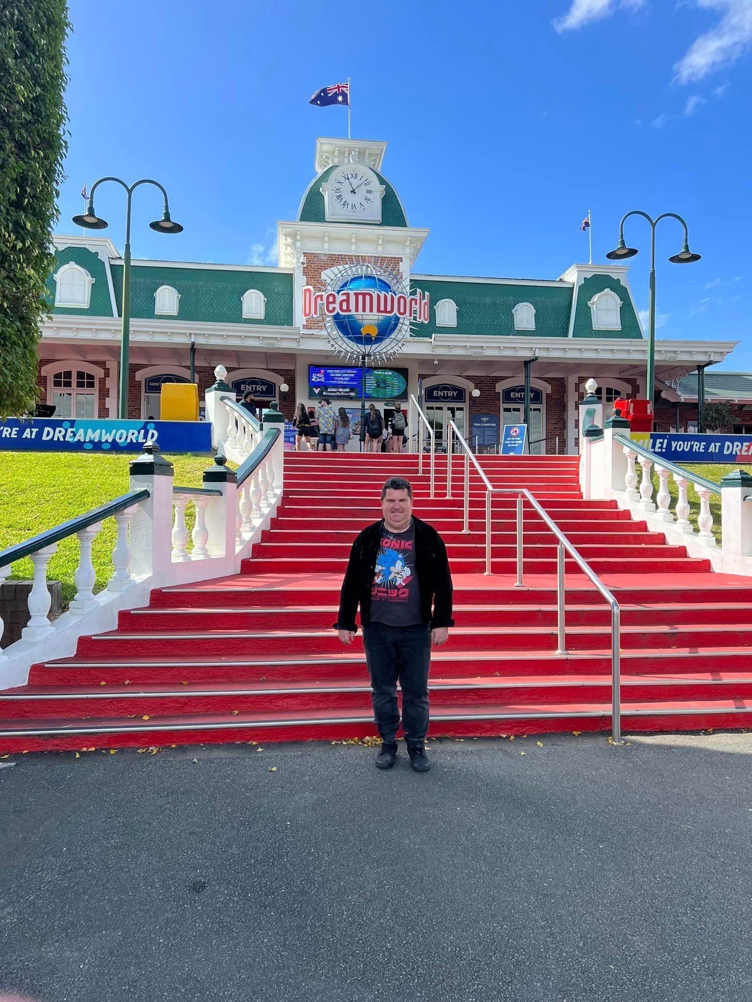 Man In Front Of Dream World — Ballarat, VIC — West End Support Services