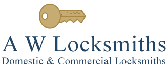 AW Locksmiths Domestic and Commercial Locksmiths Logo