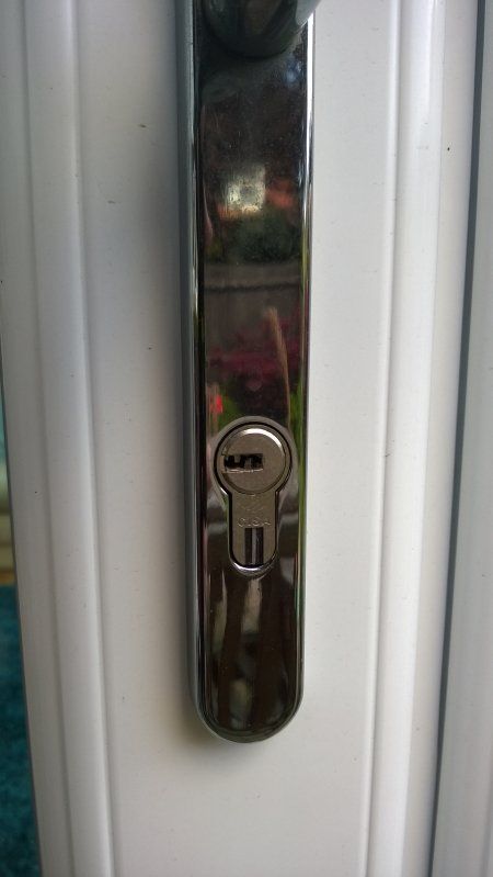 Euro cylinder lock found on uPVC doors