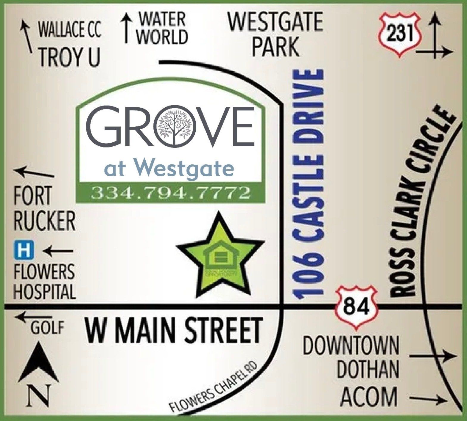 Grove at Westgate Map