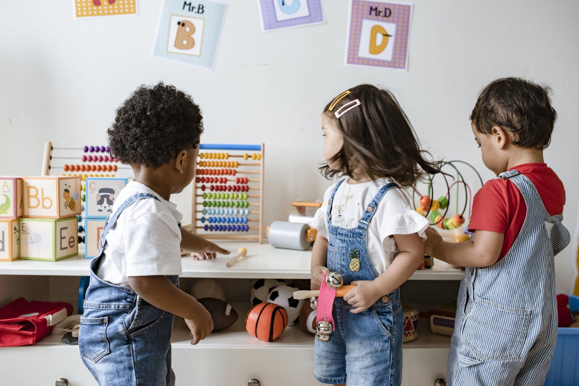 Children Listening to Their Teacher — Philadelphia, PA — Learning World Child Academy