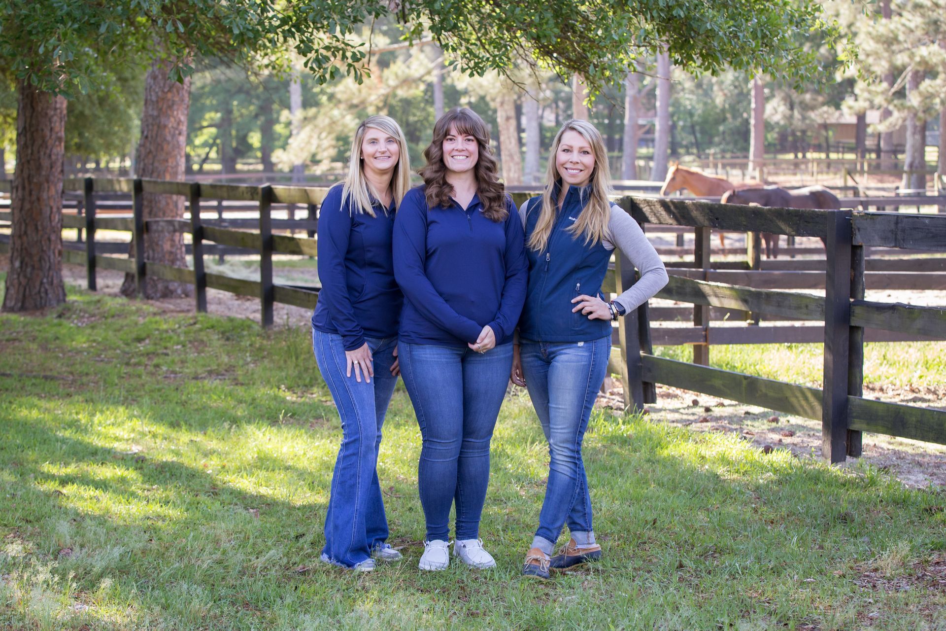 Administrative team of South Carolina Equine Associates veterinary staff.