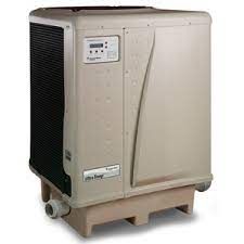 A large air conditioner is sitting on top of a wooden pallet.