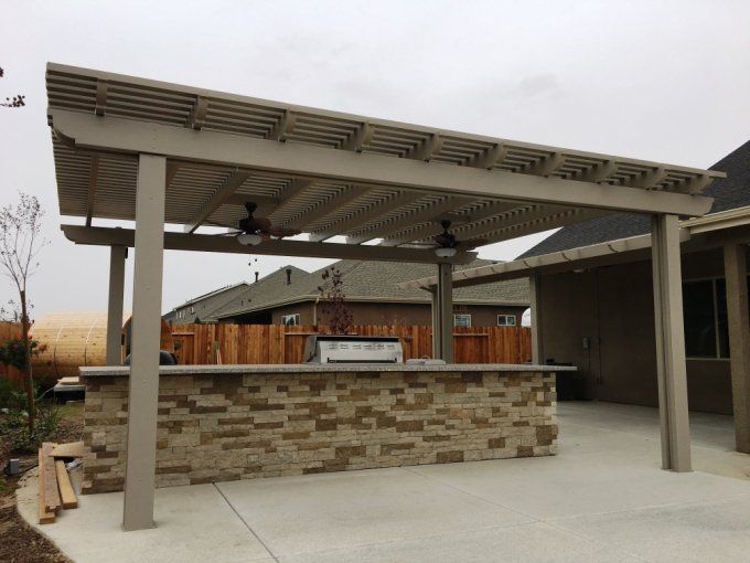 Patio With Bar – Bakersfield, CA – Bakersfield Patios Covers