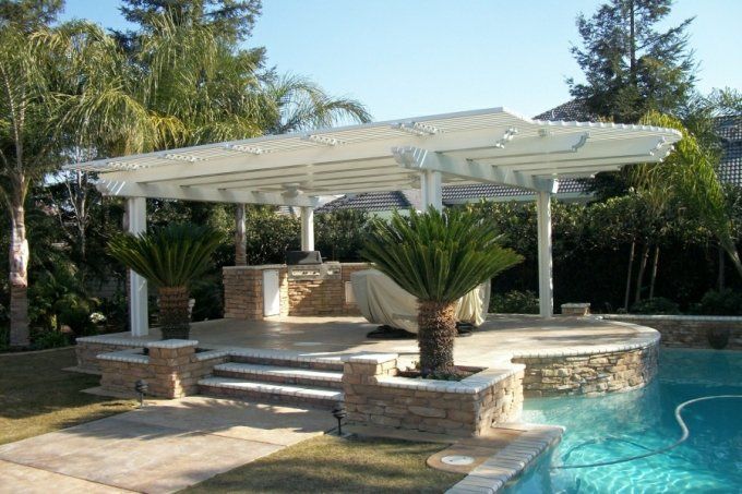Elegant Patio By The Pool – Bakersfield, CA – Bakersfield Patios Covers