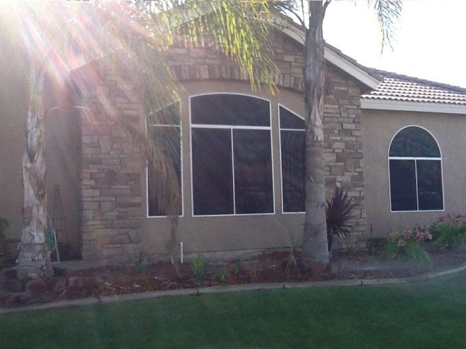 Solar Screen Arched Windows – Kern County, CA – Bakersfield Patios Covers