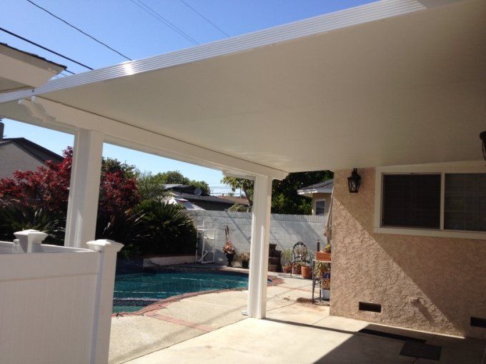 Solid Roof By The Pool – Bakersfield, CA – Bakersfield Patios Covers