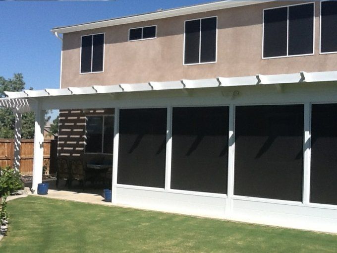 Solar Screen Windows In The Backyard – Kern County, CA – Bakersfield Patios Covers