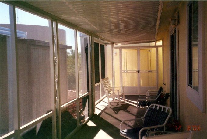 Classic Solar Screen White – Kern County, CA – Bakersfield Patios Covers