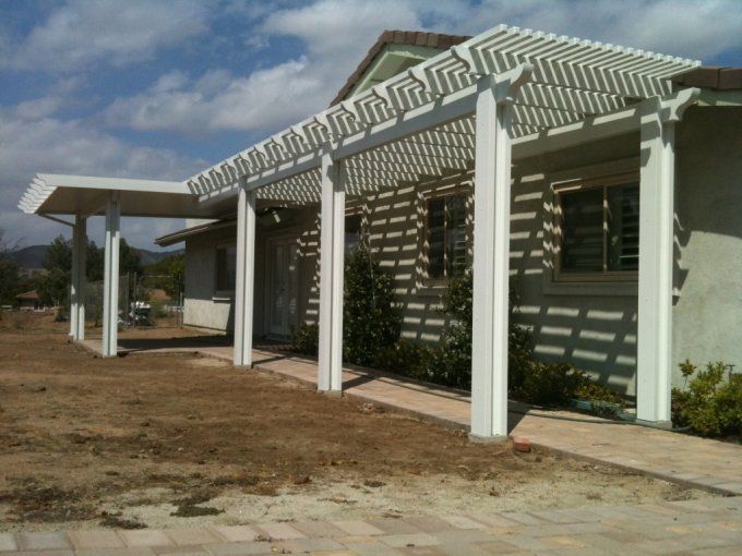 Cute Mini Pathway With Lattice Roof – Bakersfield, CA – Bakersfield Patios Covers