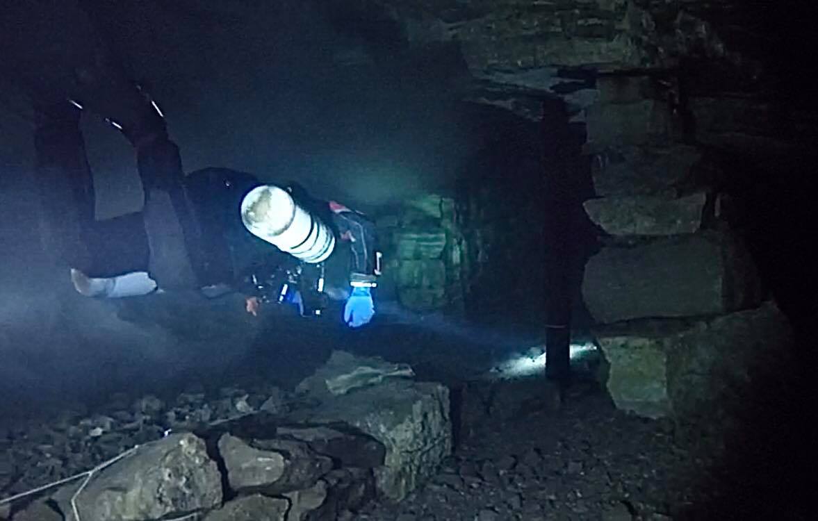 Diving along the Main line in Holme bank