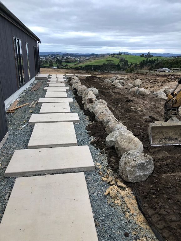 Landscaping experts' beautiful creation in a property in Warkworth