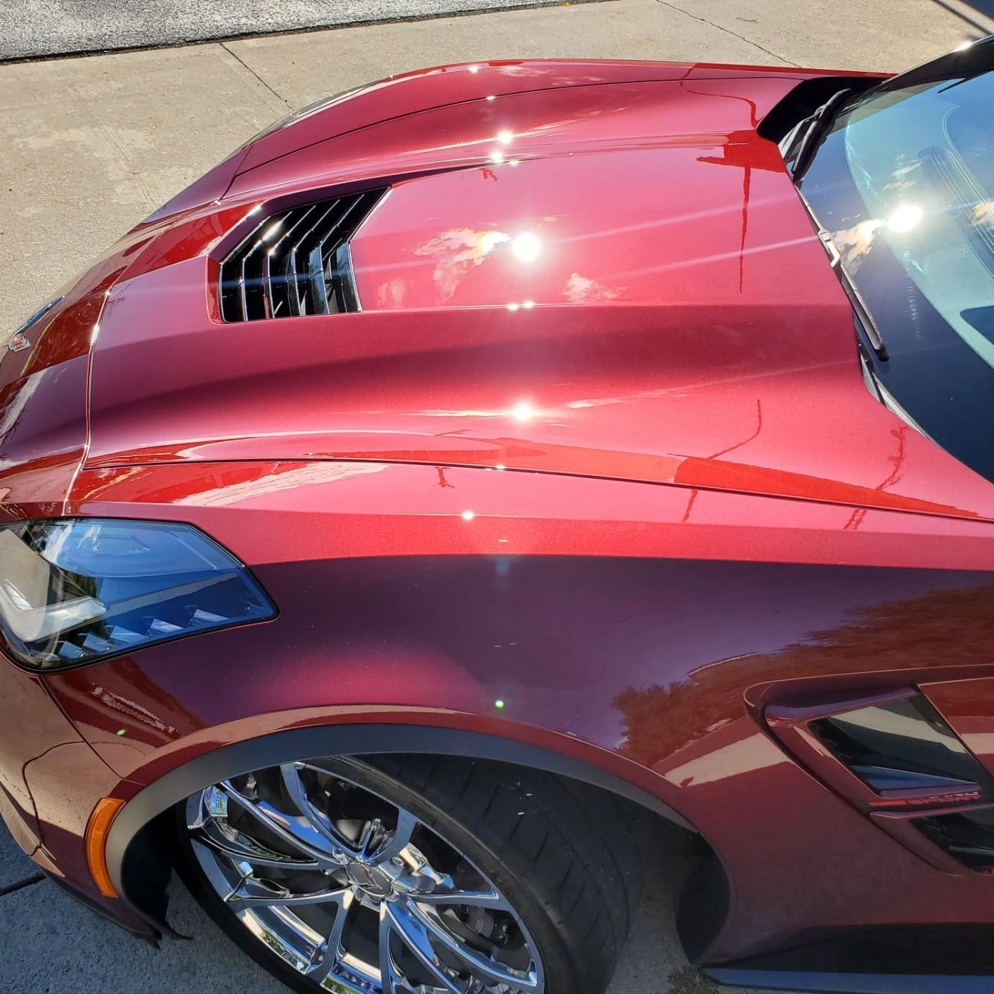 Corvette ceramic coating. Johsntown pa. Opti-coat Pro+ Pro3 Pro