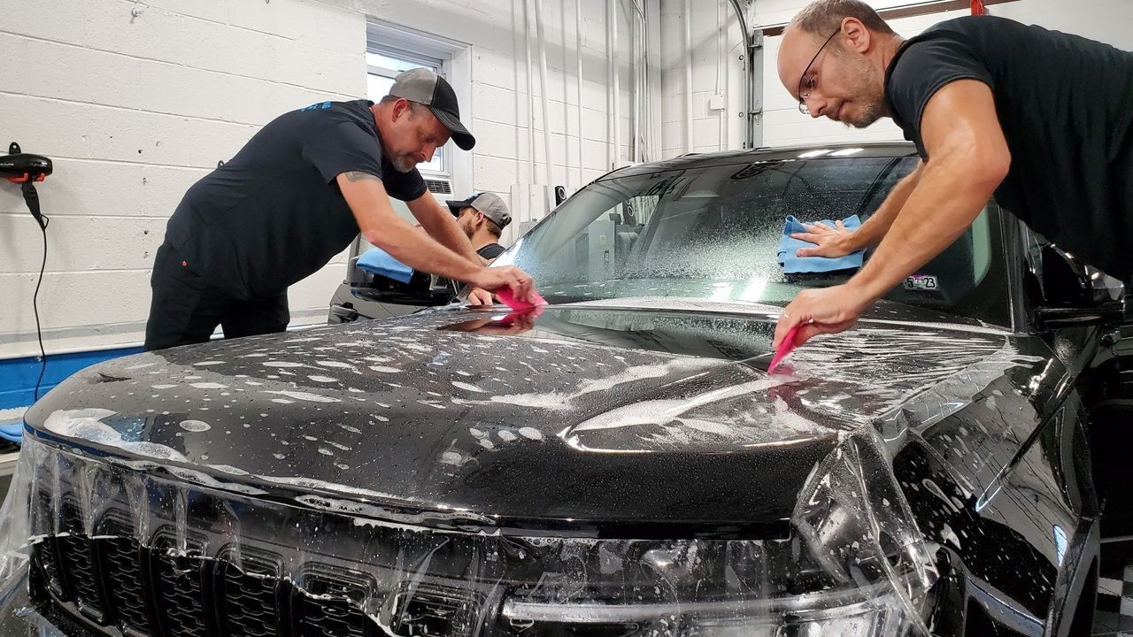 Paint protection film application