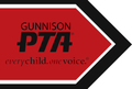 Gunnison PTA logo in black, white, and red