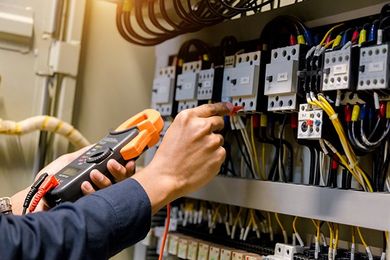Electrician Engineer Measuring Voltage — Albuquerque, NM — Alderete Electric Service