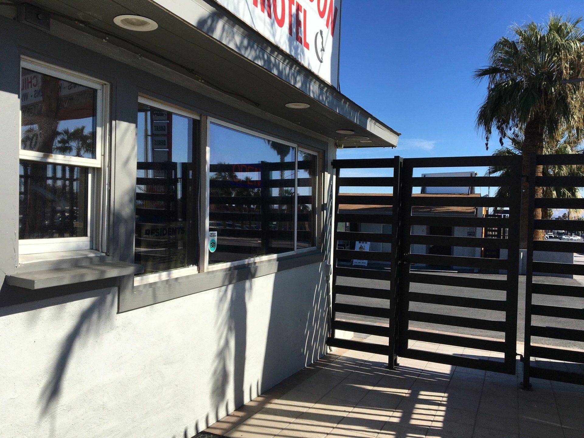 desert moon motel - outside front desk entrance