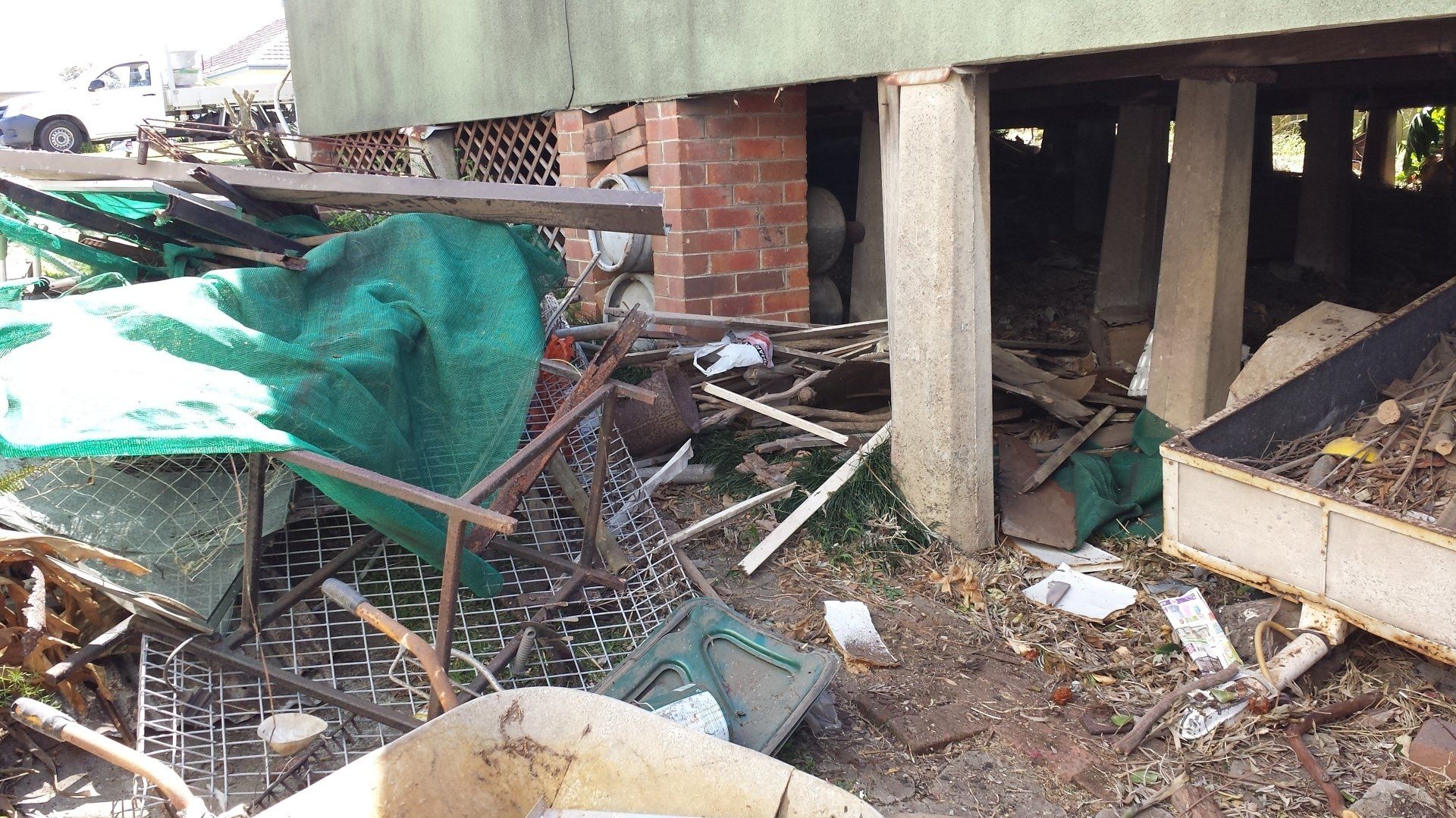 Domestic Rubbish Before — Newcastle, NSW — Abate Rubbish Removal