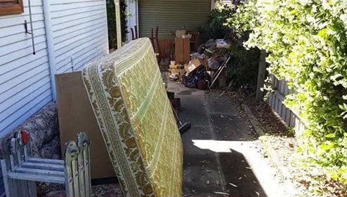 Rubbish Outside the House Before — Newcastle, NSW — Abate Rubbish Removal