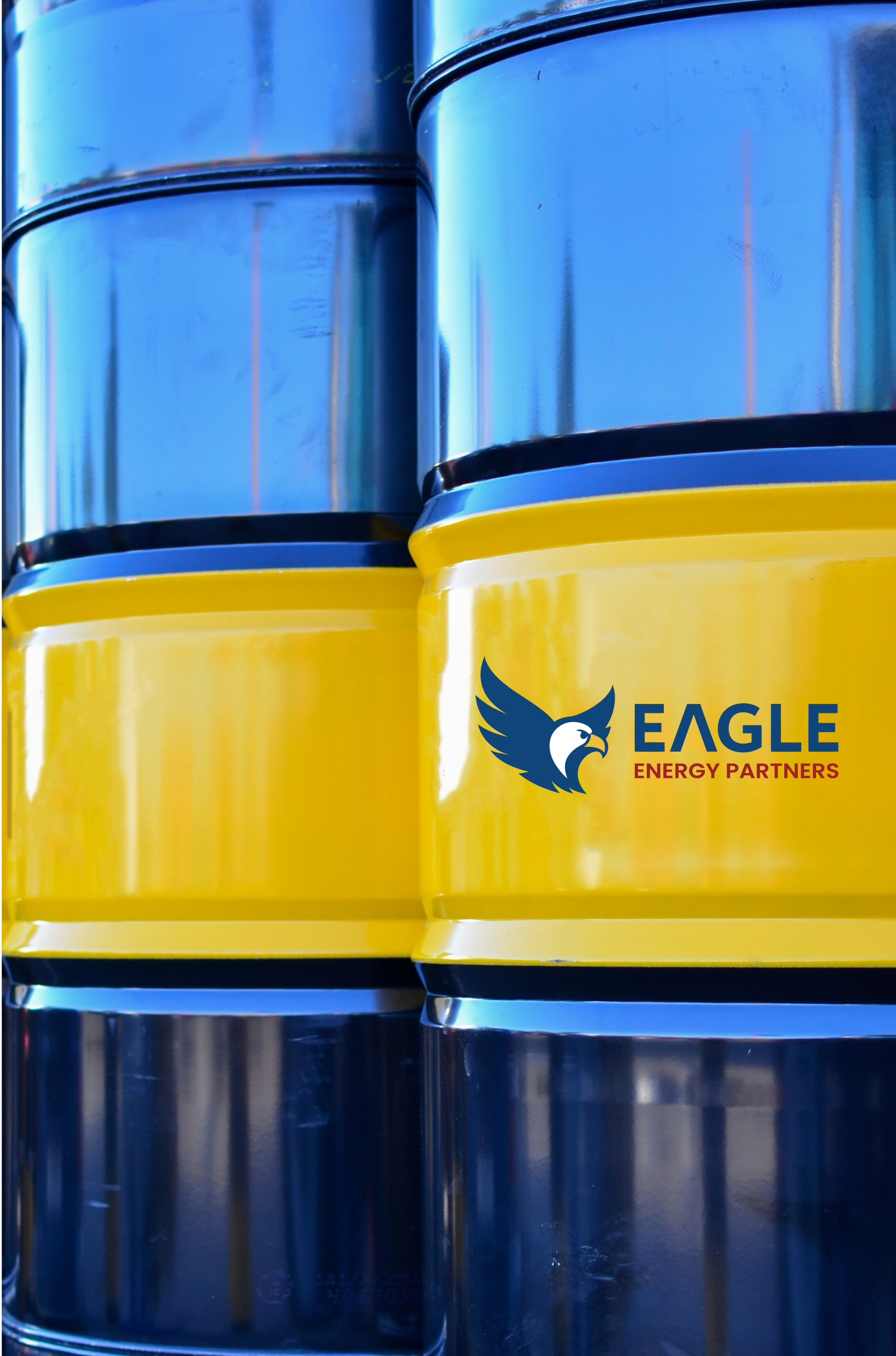 Image of a stack of oil canisters