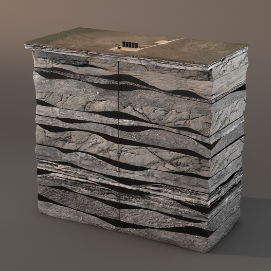 image of layers of rock