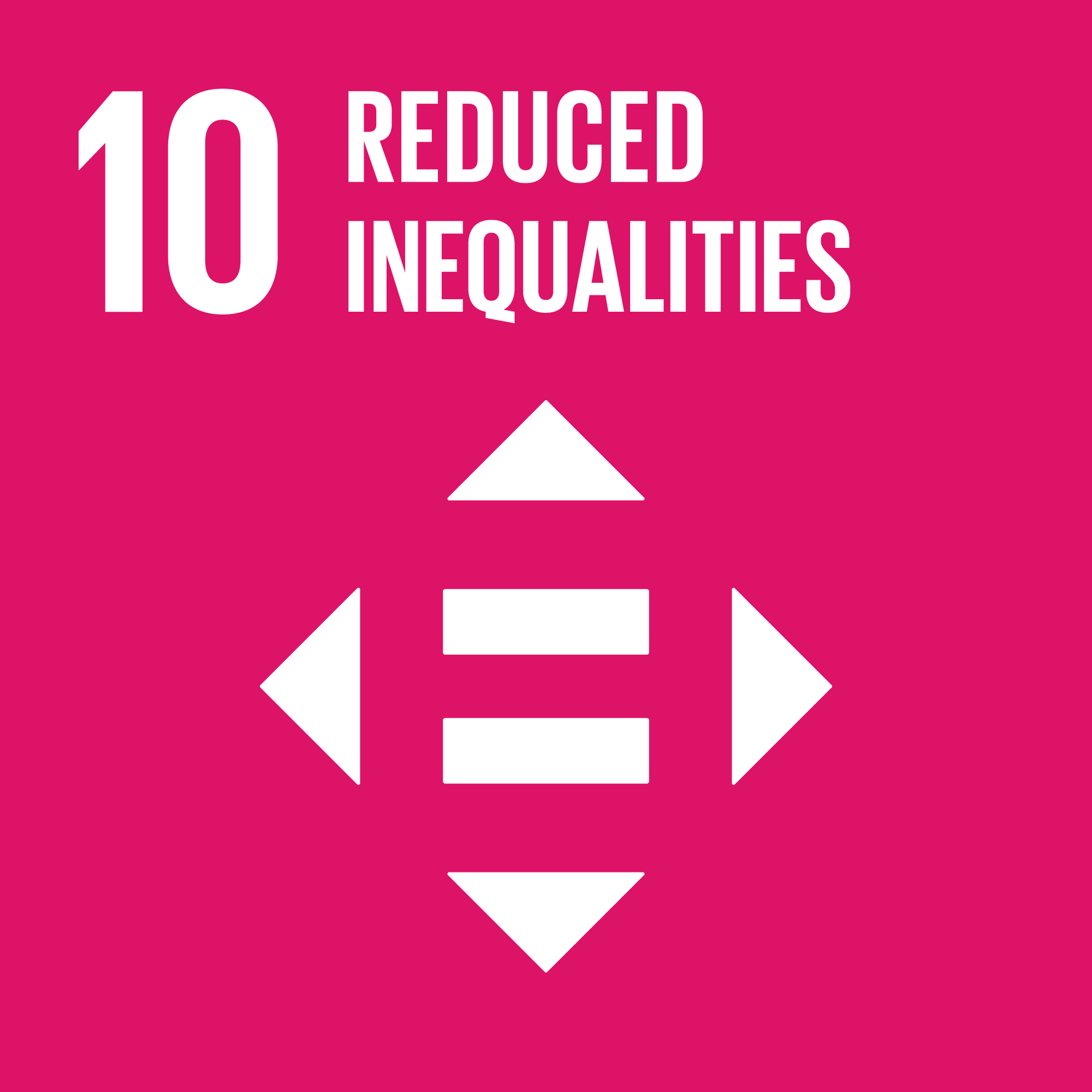 A pink background with the words `` reduced inequalities '' written on it.