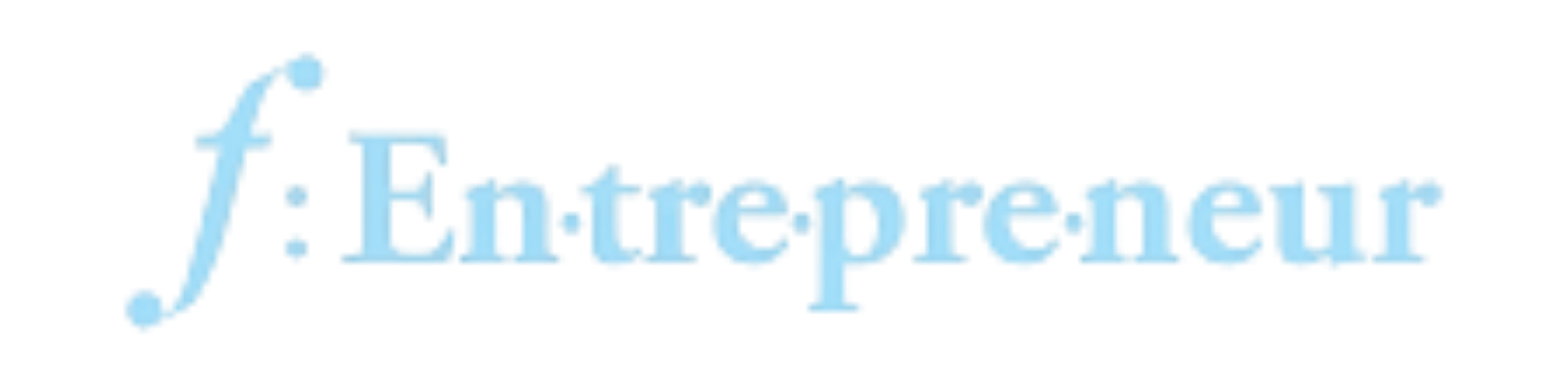 Mostly blank white image with F:Entrepreneur