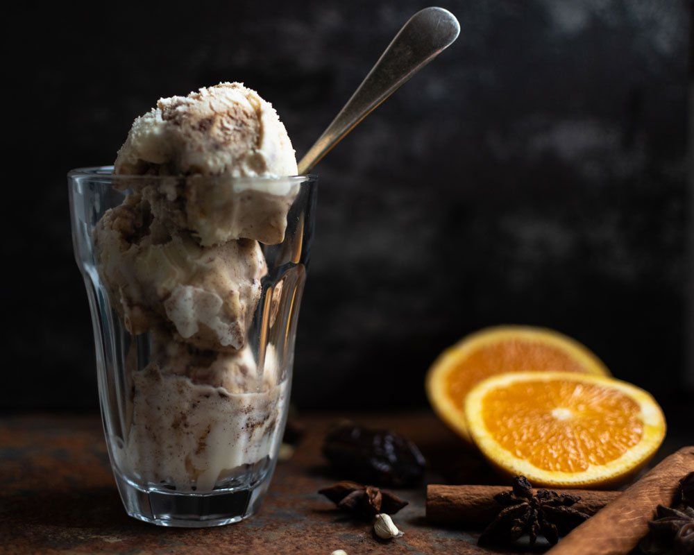 Pure New Zealand Ice Cream Wanaka, Mascarpone, Date & Orange Ice Cream