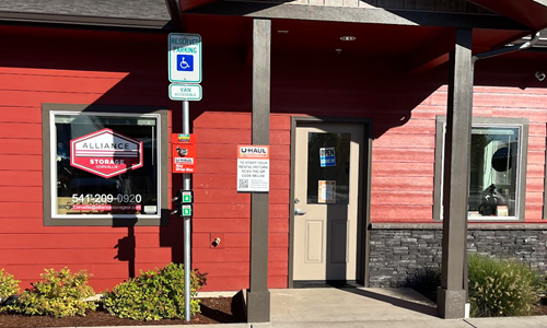 Alliance Self Storage Facility Front Door